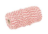 Rolladetouw 80m rood/wit - thumbnail