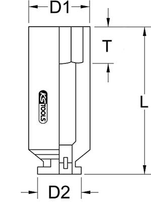 KS Tools 5152134 515.2134 Kracht-dopsleutelinzet 34 mm