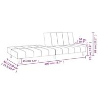 Slaapbank 2-zits fluweel wijnrood - thumbnail
