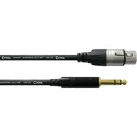 Cordial CFM0.3FV Intro verloopkabel XLR female - 6.3mm TRS jack 0.3m - thumbnail