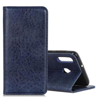 Magnetische retro Crazy Horse textuur horizontale Flip lederen case voor Galaxy A40 met houder & kaartsleuven & fotolijstjes (blauw) Magnetische retro Crazy Horse textuur horizontale Flip lederen case voor Galaxy A40 met houder & kaartsleuven & fotolijstjes (blauw)