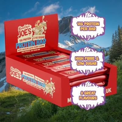 Mountain Joe&apos;s Protein Bar White Chocolate Salted Peanut (12 x 55 g)