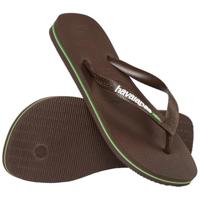 Havaianas Brasil logo dark brown Bruin maat 4142 - thumbnail