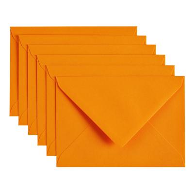 Envelop Papicolor C6 114x162mm oranje pak à 6 stuks