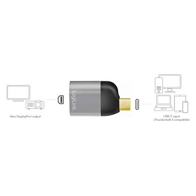 LogiLink USB 3.2 Gen 2 (USB 3.1 Gen 2) Adapter [1x USB 3.2 Gen 2 stekker C (USB 3.1) - 1x Mini-DisplayPort bus] CUA0205
