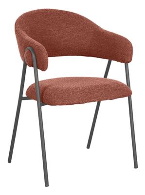 LABEL51 Eetkamerstoel 'Lowen' Bouclé, kleur Terra
