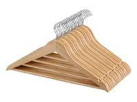 W5 Houten kledinghangers 20 stuks (Naturel) - thumbnail