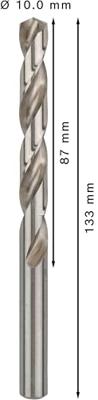 Bosch Accessoires Metaalboren HSS-G, Standard 10 x 87 x 133 mm 5st - 2608595077