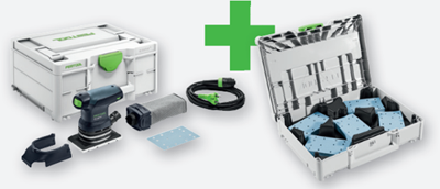 Festool rts 400 req gr sys p vlakschuurmachine | met granat schuurpapier gevulde systainer 3 - 578205