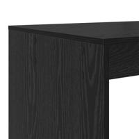 Bureau met plank Zwart eiken 108 x 55 x 103.5 cm Bewerkt hout - thumbnail