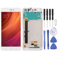 LCD-scherm en digitizer volledige assemblage met frame voor Xiaomi Redmi Note 5A (wit) - thumbnail