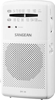 Radio Sangean SR35W BLANCO Wit Zwart