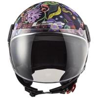 LS2 jethelm "of558 sphere lux ii bloom" helmet of558 sph. ii bloom m blue/colorful - thumbnail