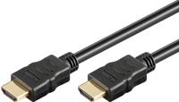 HDMI kabel - 1.4 - High Speed - Geschikt voor 4K Ultra HD 2160p en 3D-weergave - Beschikt over Ethernet - 0.5 meter - Korte HDMI kabel - Zwart - thumbnail