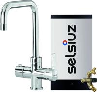 Kokendwaterkraan Selsiuz Haaks Chroom Inclusief Combi Extra Boiler - thumbnail