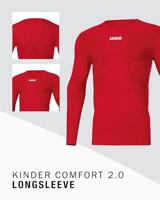 JAKO 6455 Longsleeve Comfort 2.0 - Sportrood - XS - thumbnail