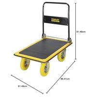 STANLEY Stanley Fatmax FXWT-704 Plateauwagen Staal Laadvermogen (max.): 300 kg FXWT-704 Plateauwagen Staal Laadvermogen (max.): 300 kg - thumbnail