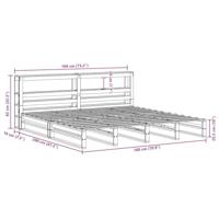 Bedframe zonder matras massief grenenhout 180x200 cm - thumbnail