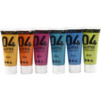 Creativ Company Kinder acrylverf glitter kleur, 6x20ml - thumbnail