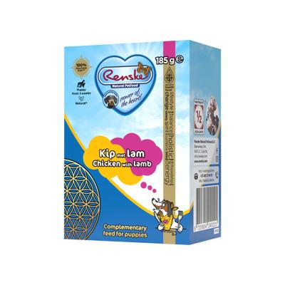 Renske Puppy vers bereid kip met lam natvoer hond (tetra) 12 x 185 g