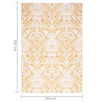 VidaXL Buitenkleed arakil 140x200 cm polypropeen geel - thumbnail