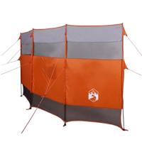 Windscherm camping waterdicht 366x152x152 cm grijs en oranje - thumbnail