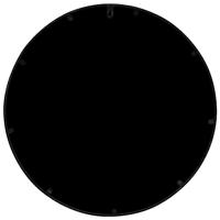 Tuinspiegel rond 60x2,5 cm ijzer zwart - thumbnail