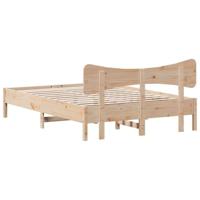 Bedframe zonder matras massief grenenhout 150x200 cm - thumbnail