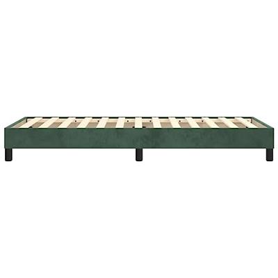 Boxspringframe fluweel donkergroen 90x190 cm Boxspringframe fluweel donkergroen 90x190 cm