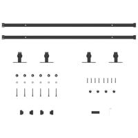 VidaXL Ophangset voor schuifdeur 200 cm koolstofstaal - thumbnail