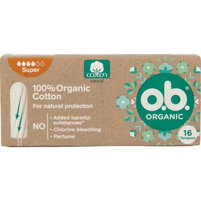 OB Tampons organic super 16 Stuks