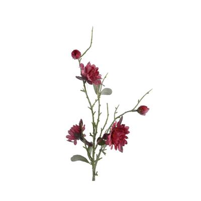 Decoris Kunstbloem dahlia h75cm roze glitter
