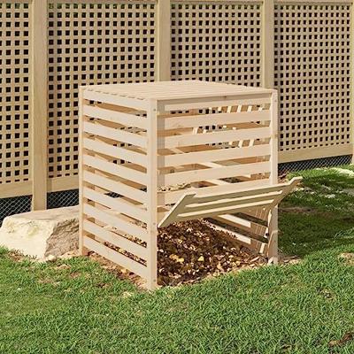 Compostbak 82,5x82,5x99,5 cm massief grenenhout