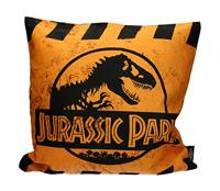Jurassic Park Cushion Caution Yellow Logo 40 x 40 cm - thumbnail