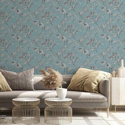 Novamur Jackie; The New Design Book Behang met wit-gouden bladeren - 6818-50