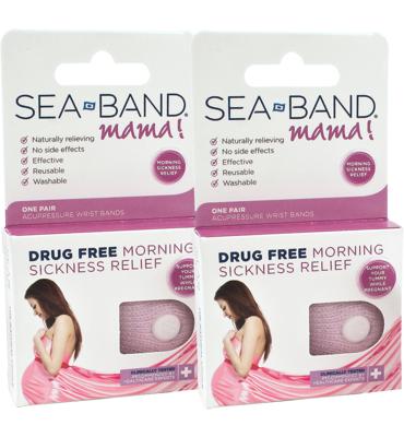 Sea Band Polsband zwangerschap roze 1 Paar Sea Band Polsband zwangerschap roze 1 Paar