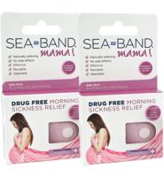 Sea Band Polsband zwangerschap roze 1 Paar - thumbnail