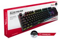 HyperX Alloy FPS RGB Mechanical Gaming - Toetsenbord - backlit - USB - Frans - toetsschakelaar: Kailh Speed Silver - thumbnail