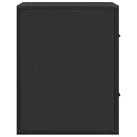 Nachtkastjes wandgemonteerd 2 st 40x31x39,5 cm zwart - thumbnail
