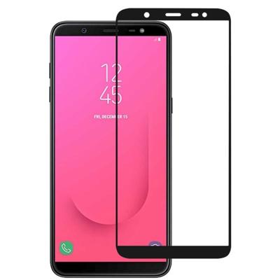 Volledige lijm volledige cover Screen Protector gehard glas film voor Galaxy J8 (2018)