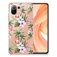 Xiaomi Mi 11 Lite | 11 Lite 5G NE | TPU Hoesje | Flamingo Palms - thumbnail