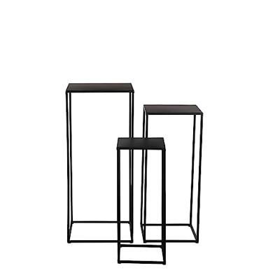 Mica Decorations Quinty Bijzettafel - Set van 3 - Zwart