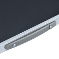 VidaXL Campingtafel inklapbaar met metalen frame 80x60 cm grijs - thumbnail