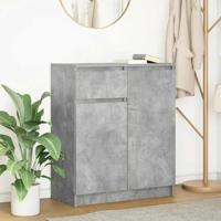 Dressoir met lade 71x35x84 cm spaanplaat betongrijs - thumbnail