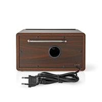 Nedis FM-Radio | Tafelmodel | FMvoeding | Analoog | 15 W | Bruin / Zilver | 1 stuks - RDFM5110BN RDFM5110BN - thumbnail