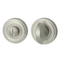 Hardbrass Astra badkamer-/toiletsluiting mat nikkel - thumbnail