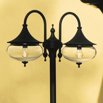 KonstSmide Klassieke lantaarnkapLibra 2-lichts zwart - 620-750
