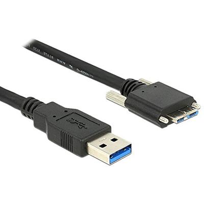 Delock 83598 Kabel USB 3.0 type A male > USB 3.0 type Micro-B male met schroeven 2 m Delock 83598 Kabel USB 3.0 type A male > USB 3.0 type Micro-B male met schroeven 2 m