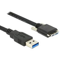 Delock 83598 Kabel USB 3.0 type A male > USB 3.0 type Micro-B male met schroeven 2 m - thumbnail