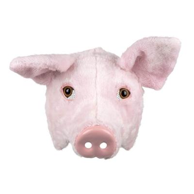 Pluchen halfmasker varken